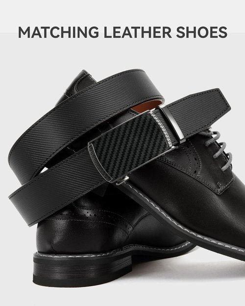 CHAOREN Men's Leather Ratchet Belt - Customizable Fit for Effortless Style | 35mm Width