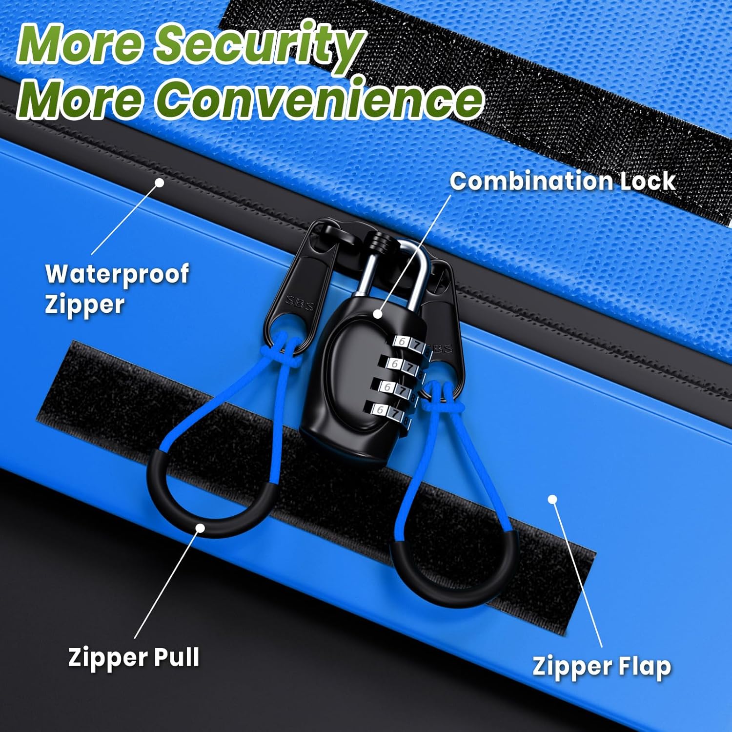 Skiennix 23 Cubic Feet Rooftop Cargo Bag - Waterproof Soft Luggage Carrier for All Vehicles | Blue