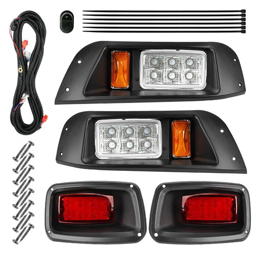 DRIVE UP Golf Cart LED Light Kit for EZGO TXT 1996-2013 Gas and Electric Golf Carts, EZGO TXT LED Headlight and Tail Lights Kit for 12V Golf Carts
