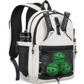 TEUEN Pickleball Bag, Pickleball Backpack for Men Women, Large Capacity Sports Pickleball Paddle Bag, Adjustable Crossbody Sling Bag Pickle Ball Bag with Fence Hook Water Bottle Holder