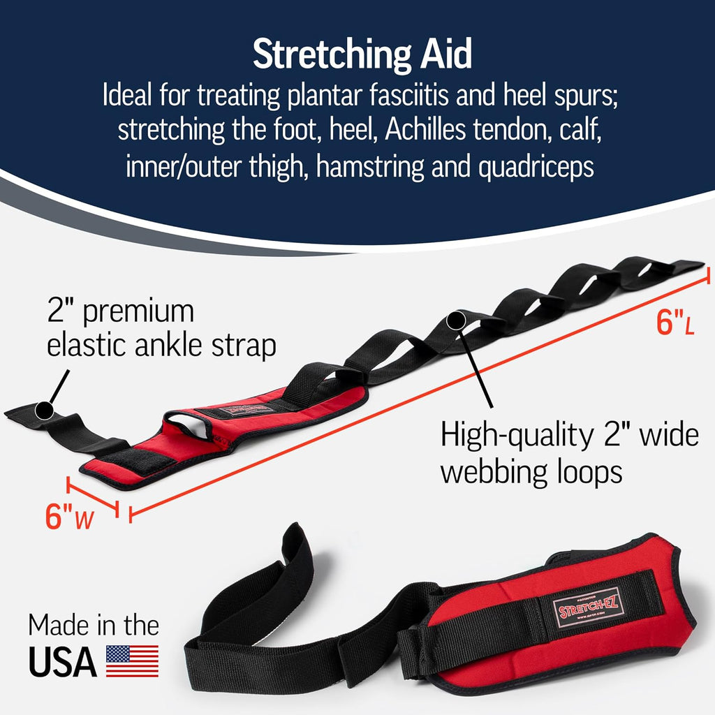 OPTP The Original Stretch-EZ | USA-Made Plantar Fasciitis & Hamstring Stretcher Strap