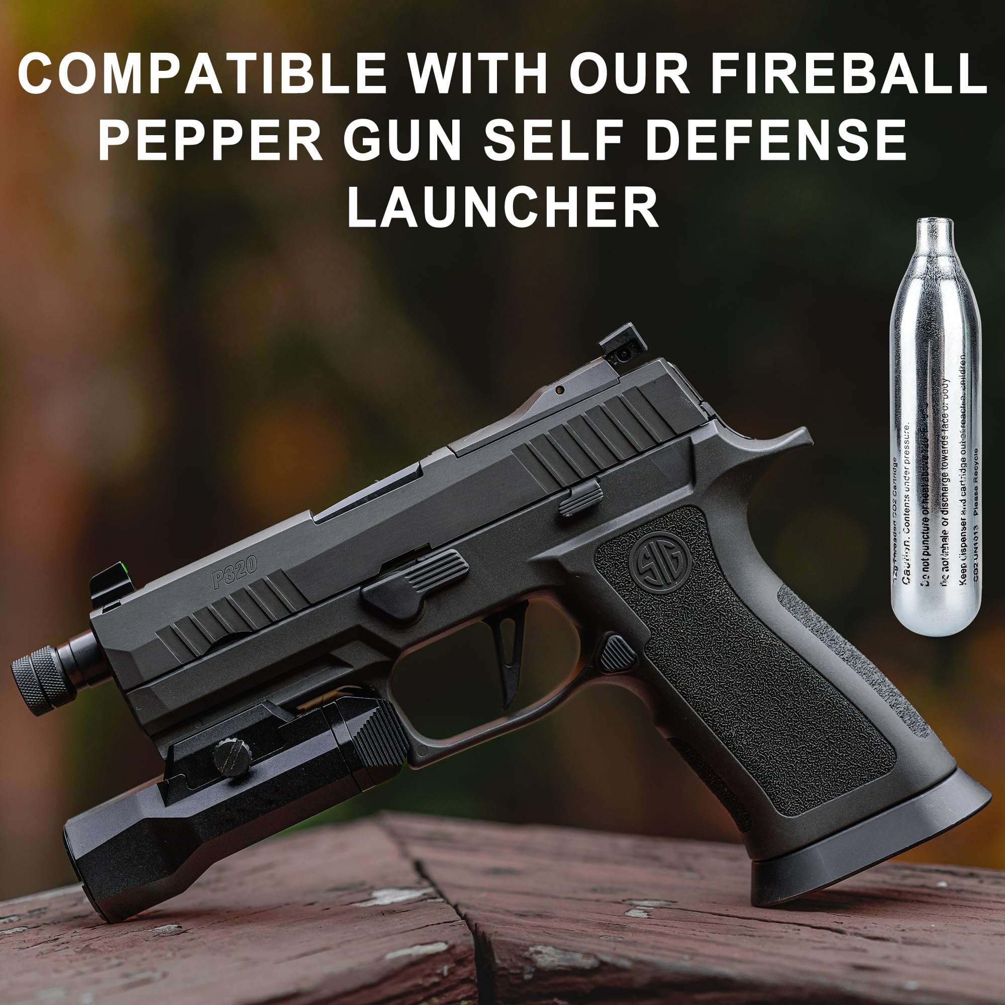 8 Gram/ 12 Gram CO2 Cartridges for Paintball - CO2 Cylinder CO2 Cartridges for Airsoft, Air Gun, Pepper Gun P2P HDP 50 Compact(12G-6PC)