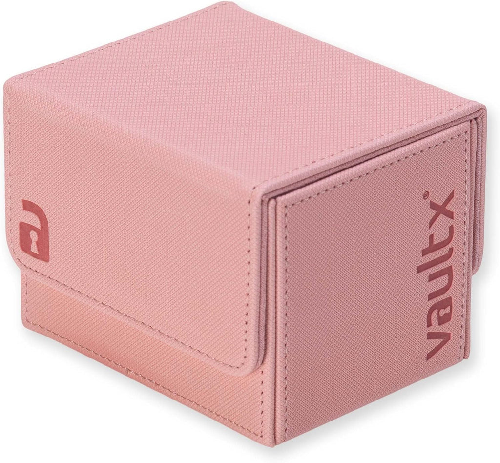 Vault X Trading Card Sideloading Deck Box - Premium Exo-Tec Material, Holds 100+ Sleeved Cards | Pink