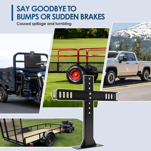 Backpack Sprayer Rack, Adjustable Backpack Sprayer Holder, with Webbing Buckle and Spray Rod Holder, Fit for Open or Enclosed Trailers