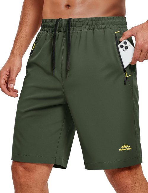 MAGCOMSEN Men's Quick-Dry Workout Shorts - Lightweight Athletic Hiking Shorts with 3 Pockets | Summer Casual Wear