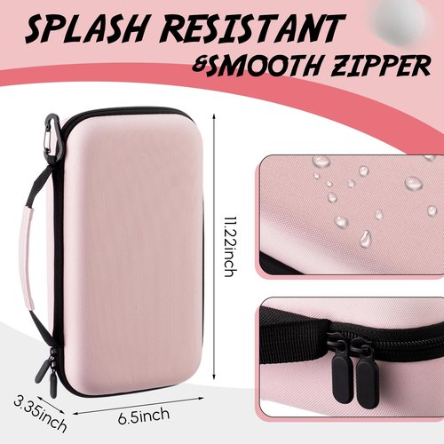 SilTriangle Golf Glove Holder Case with Glove Shaper, Pink Protective Hard Shell Accessory Case, Golf Gift for Woman, for Tees, Ball Markers, Phone, Divot Tool and Accessories