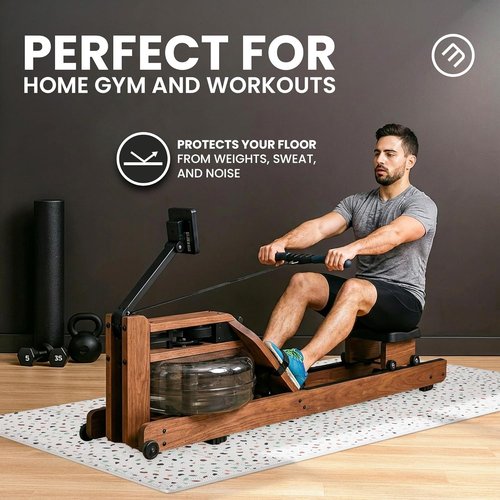 Bemaxx Gym Mats Set - 18 Pcs EVA Interlocking Foam Tiles for Home Workout | 18 Sqft Protective Flooring