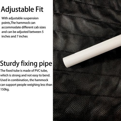 Semi Truck Day Cab Hammock,Portable Truck Bed Sleeping Platform Maximum 400LB,Breathable Material 104 inch Extended Multi-Functional Truck Hammock