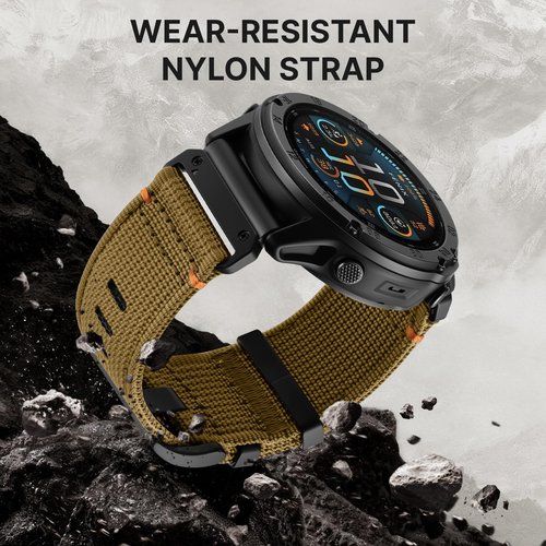 Bandletic Compatible with Garmin Fenix 8 51mm Band - 26mm Quick Fit Rugged Nylon Strap for Fenix 7X 6X Pro/5X Plus/3/3 HR/Instinct 2X Solar 3 50mm /Enduro/Quatix/Tactix/Epix Pro 2/D2 Bravo/D2 Delta PX