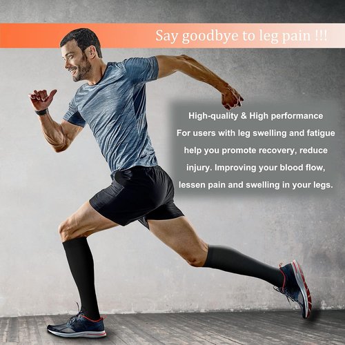 FEYHAY Copper Compression Socks - 15-20 mmHg for Enhanced Circulation | 8 Pairs for Men & Women