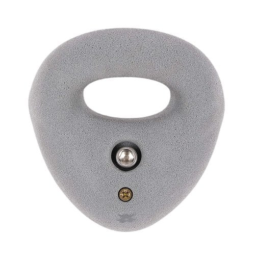 Atomik Rock Climbing Holds Large Bolt-On Ring in Gray Used in Gyms for Down-Climbing