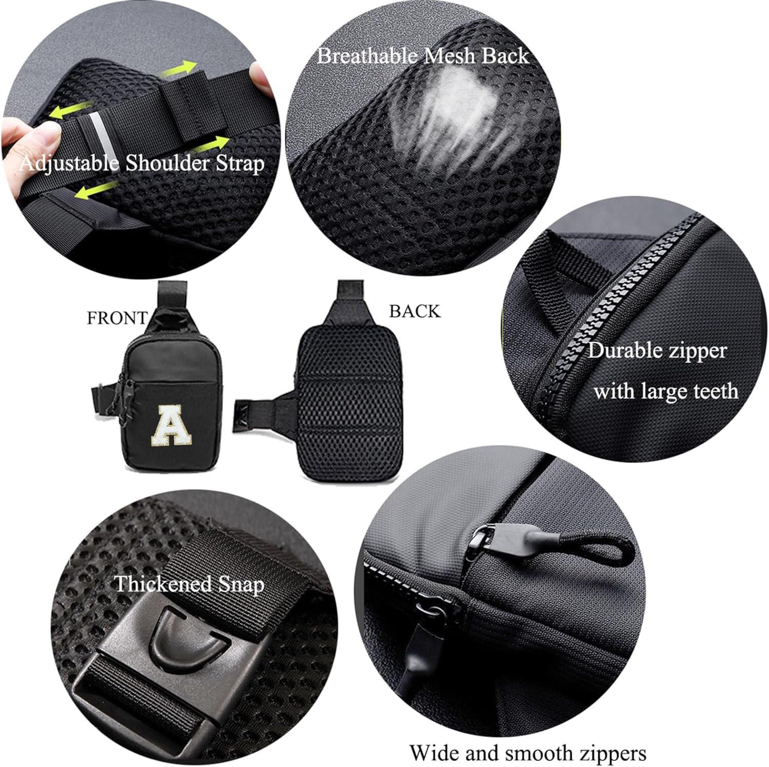 Skiennix Mini Sling Bag - Trendy Waterproof Crossbody Chest Bag for Men | Lightweight Daypack