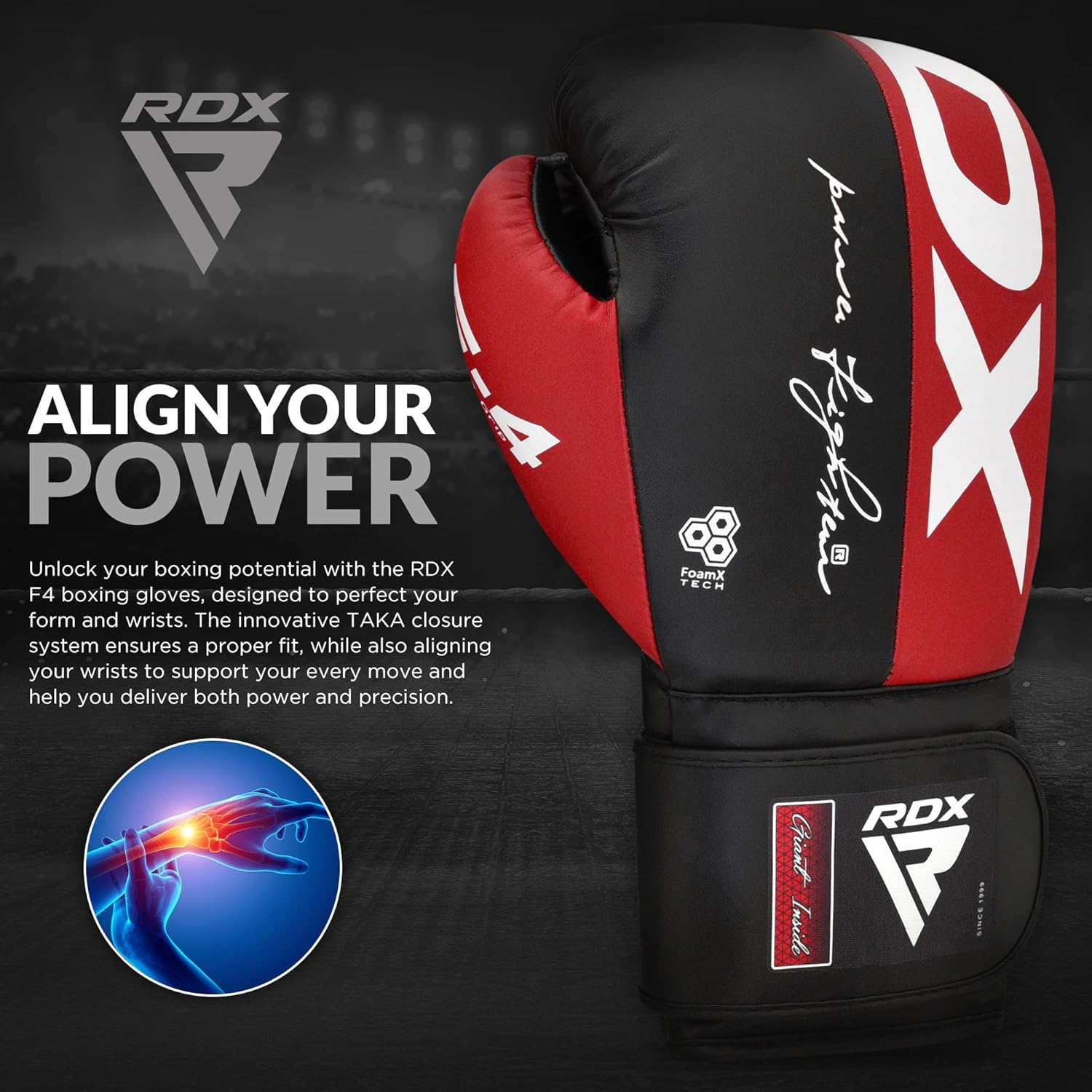 RDX Boxing Gloves - Maya Hide Leather Training Gloves for Muay Thai & Kickboxing | 8-16 oz Options