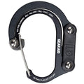 GEAR AID HEROCLIP Carabiner Clip and Hook (Mini) for Travel, Luggage, and Small Bags, Stealth Black