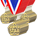 Quelay 30 Pcs Gold Award Medals - 2'' Winner Medals with Neck Ribbons for Team Competitions & Graduation