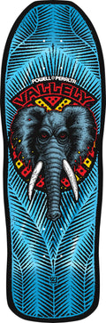 Powell Peralta Mike Vallely Elephant Reissue Skateboard Deck, Blue Foil, 9.85" x 30"