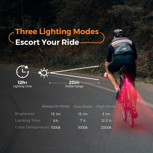 FLEXTAILGEAR Mini Portable Bike Tire Pump - Digital Gauge & Taillight | 120-130 PSI for All Bikes