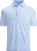 Esabel.C Golf Shirts for Men - Moisture-Wicking Dry Fit Short Sleeve Collared Shirt
