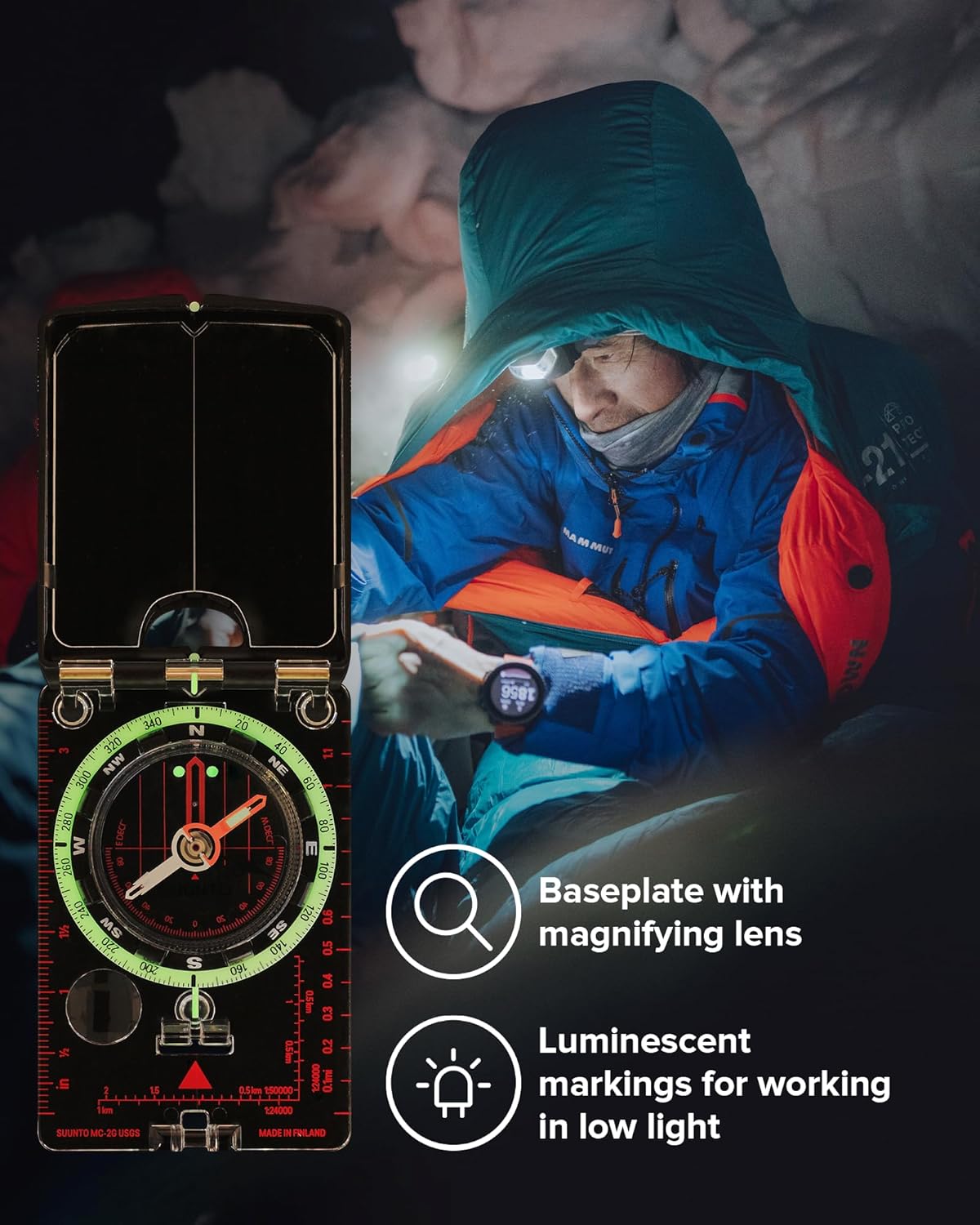 SUUNTO MC-2 Compass - Precision Navigation Tool for Professionals & Serious Hikers