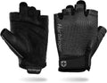 Harbinger Power Gloves 3.0 - Durable Half Finger Weightlifting Gloves with Adjustable Wrist Closure | Small, Women's