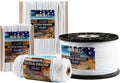 HERCULES 750lb Paracord | 4mm 11-Strand Tactical Parachute Cord - Durable Utility Rope for Camping (White, 50FT)
