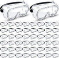 Macarrie Anti-Fog Safety Goggles - 50 Pcs Lightweight & Adjustable for Medical & Chemistry Use