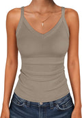 ANRABESS V Neck Tank Tops for Women - Ribbed Knit Sleeveless Cami Shirt | Casual Summer Style
