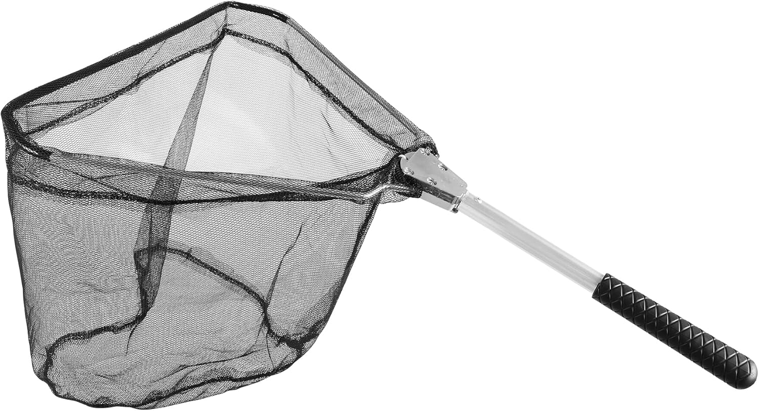 RESTCLOUD Fishing Landing Net - Telescoping Pole Handle, Extends 40-63 Inches for Freshwater Use