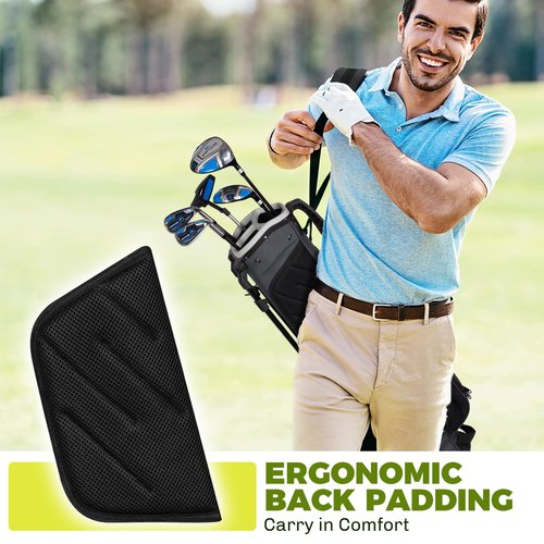 Lightweight Golf Stand Bag with Top Handle, 3-Way Divider, Holds Up to 8 Clubs – Compact Carry Bag with Dual Straps, Ball Holder & Multiple Pockets for Driving Range & Par 3 Courses(Charcoal Gray)