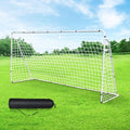 F2C Soccer Net - 12x6 FT Portable Soccer Goal for Kids & Adults | Steel Frame with Carry Bag & Ground Stakes
