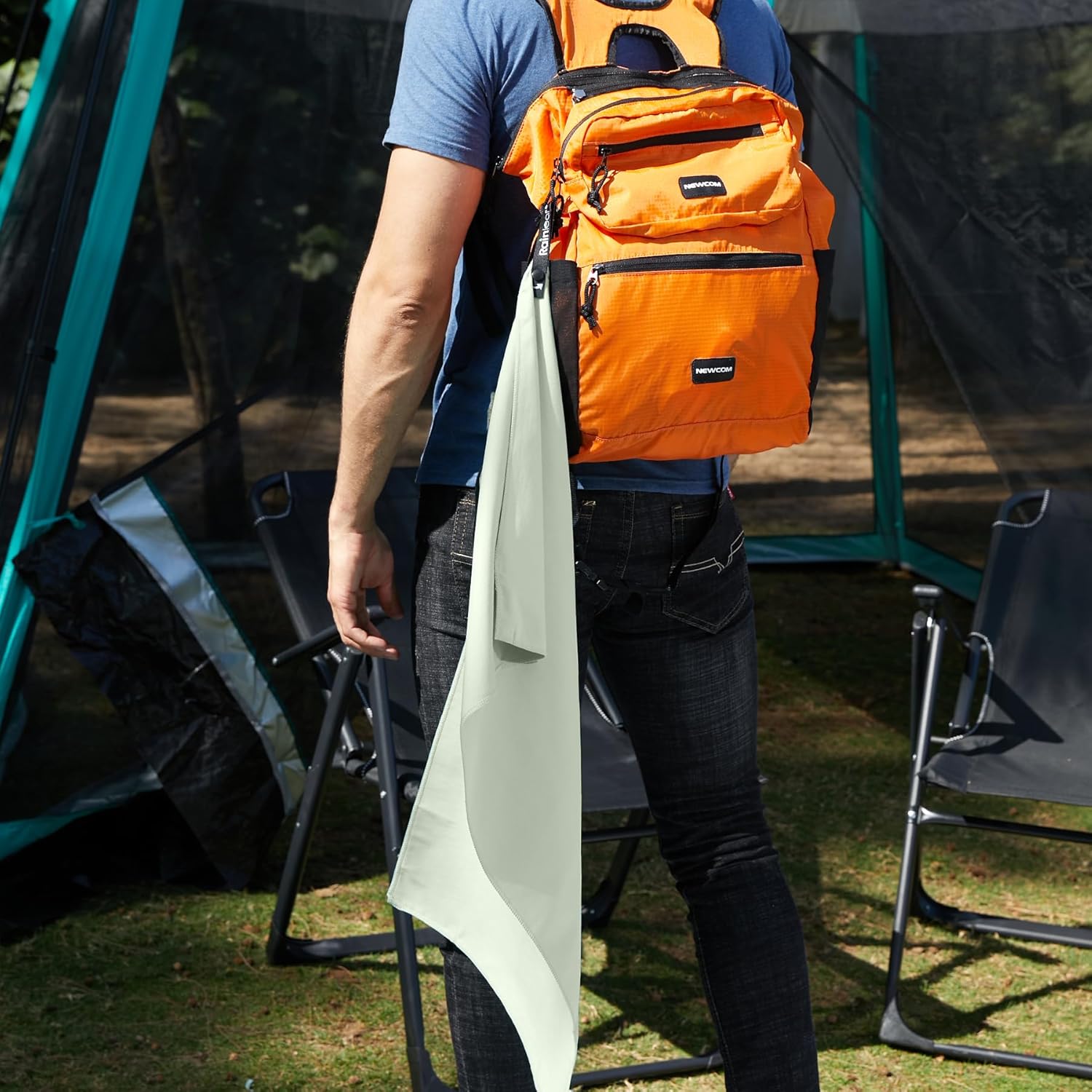 Rainleaf Microfiber Towel - Quick Dry, Super Absorbent & Ultra Compact | Ideal for Travel, Gym & Camping