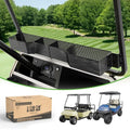 10L0L Golf Cart Storage Basket - Heavy Duty Front Dash Organizer for EZGO TXT/RXV & Club Car DS/Precedent - Steel Metal Utility Tray with 4 Secure Compartments (Drilling Required)