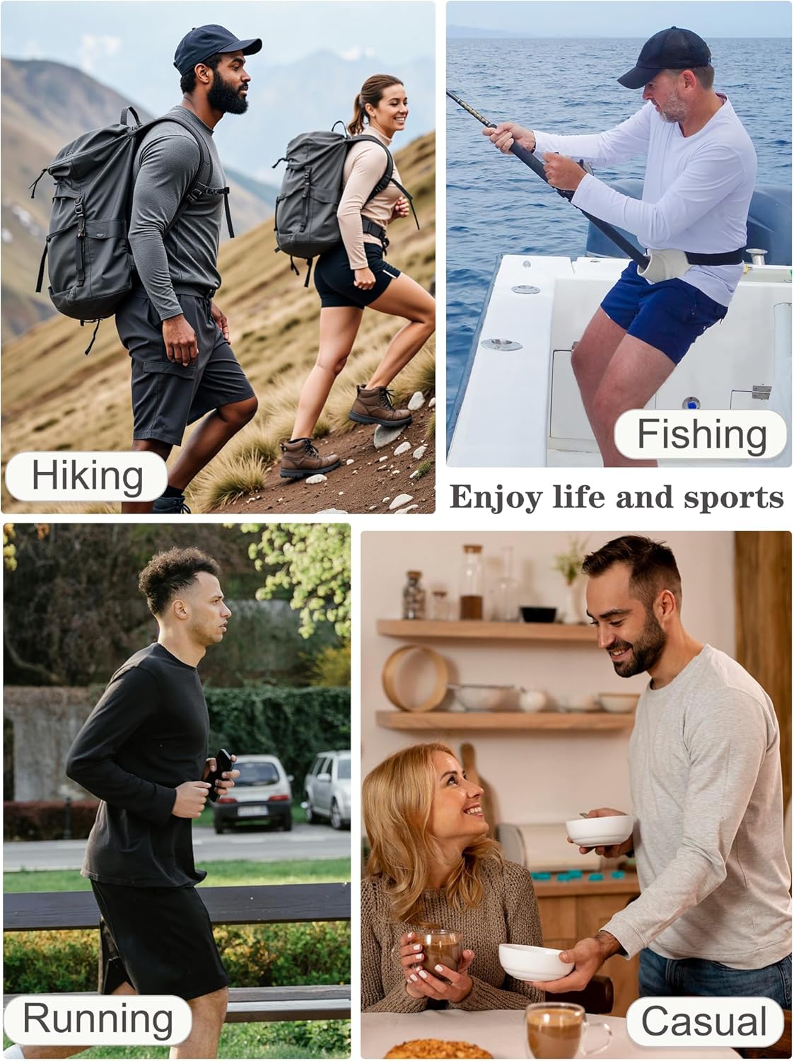 Skiennix Men's UPF 50+ UV Sun Protection Shirt - Long Sleeve SPF Rash Guard for Outdoor Activities