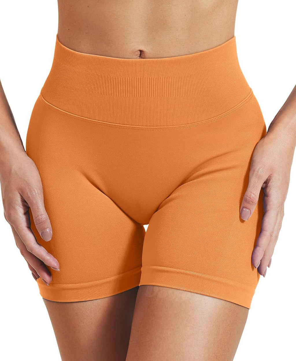 VOYJOY Women's Scrunch Butt Lifting Workout Shorts - Seamless Gym Biker Shorts in 2.5"/3.6"/4.5"/6" Sizes
