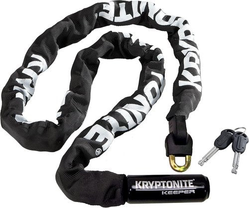 Kryptonite Keeper 712 Bike Chain Lock - 4 Feet Heavy-Duty Anti-Theft Security for Bikes, Motorcycles & More