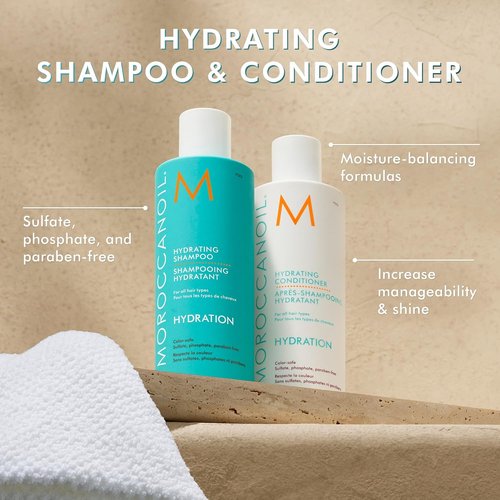 Moroccanoil Hydrating Shampoo - Nourishing Formula for Soft, Manageable Hair | 8.5 Fl Oz