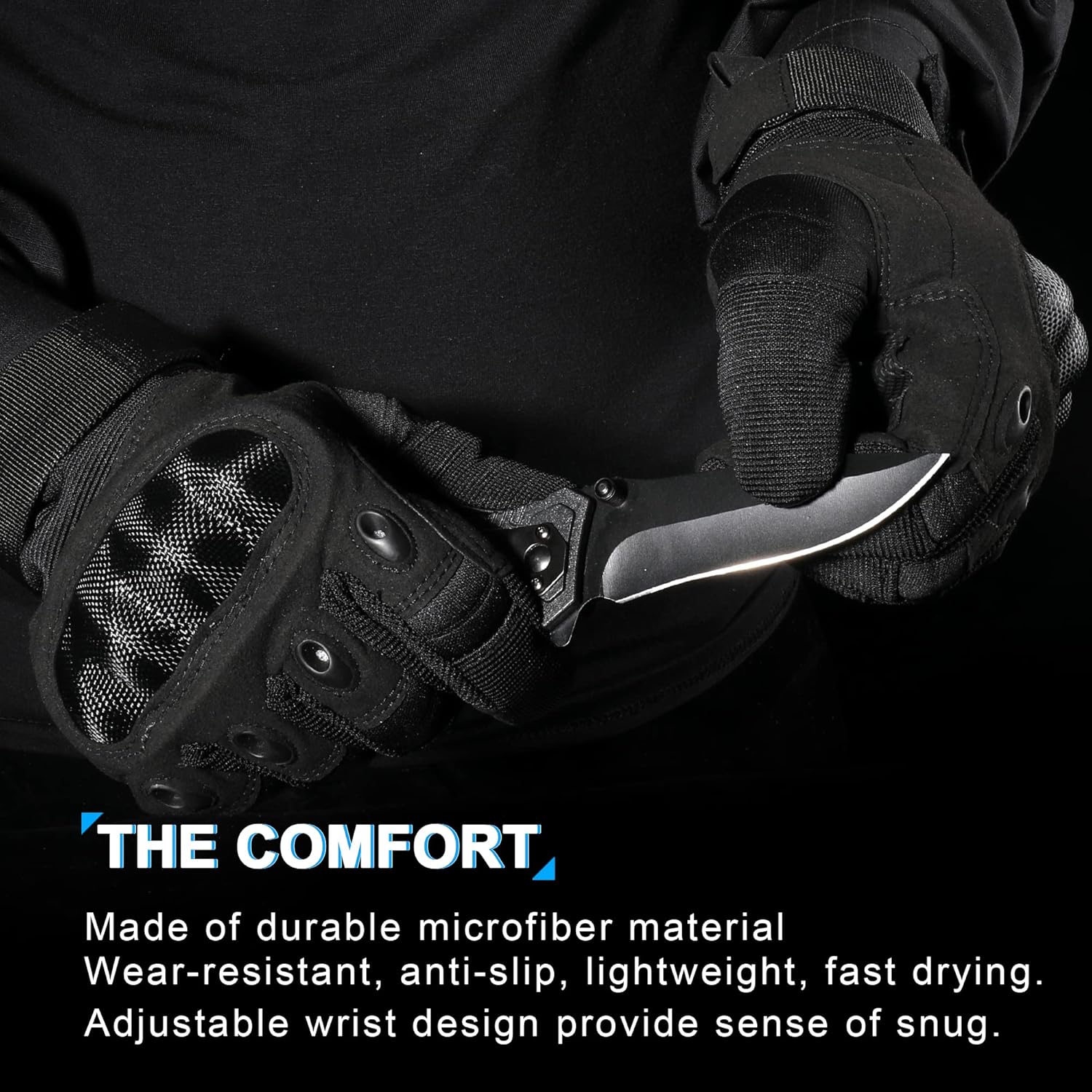 WTACTFUL Tactical Gloves - Touchscreen Airsoft & Motorcycle Gear for Men | Durable & Comfortable
