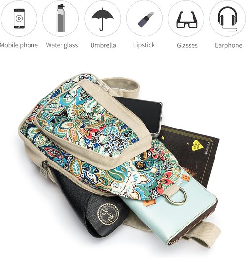 Black Butterfly Canvas Chest Bag - Stylish Crossbody Travel Pack | Compact & Lightweight Design