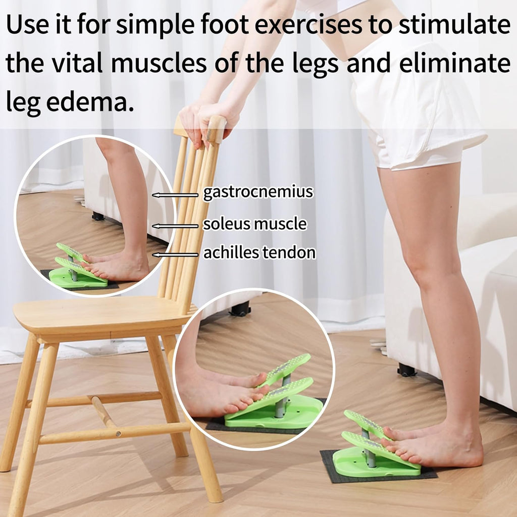 Skiennix Foldable Leg Exerciser - Portable Under Desk Foot Pedal for Seniors | Relieves Varicose Veins