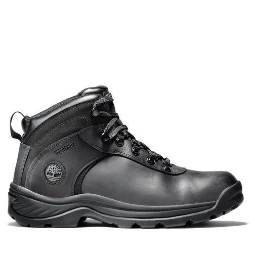 Timberland Men's Flume Mid Waterproof Hiking Boot, Black Full-Grain-NEW 2024, 10 Wide