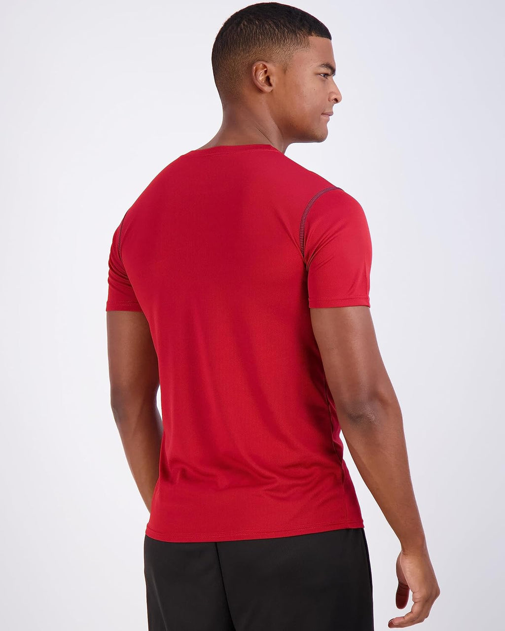 Real Essentials Men's Mesh Short Sleeve Crew Neck T-Shirt - 5 Pack Athletic Tees for Gym | Big & Tall Available