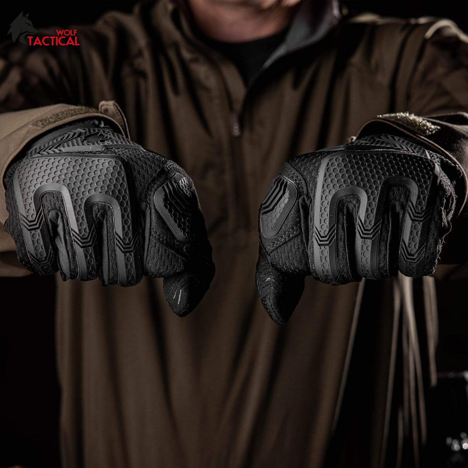 WOLF TACTICAL Shooting Gloves - Military-Grade Tactical Gloves for Men | Touchscreen Compatible