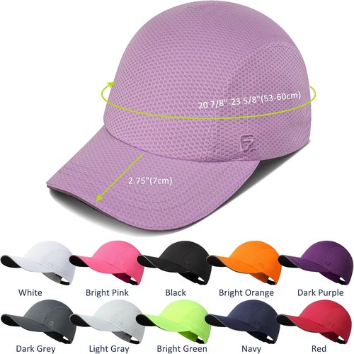GADIEMKENSD Women's Running Cap - Lightweight Performance Mesh Hat with Excellent Ventilation & Reflective Safety