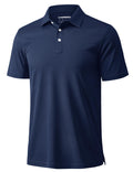 MAGCOMSEN Mens Polo Shirts Short Sleeve Athletic Pique Golf Shirt Dry Fit Performance Casual Work Polos for Men