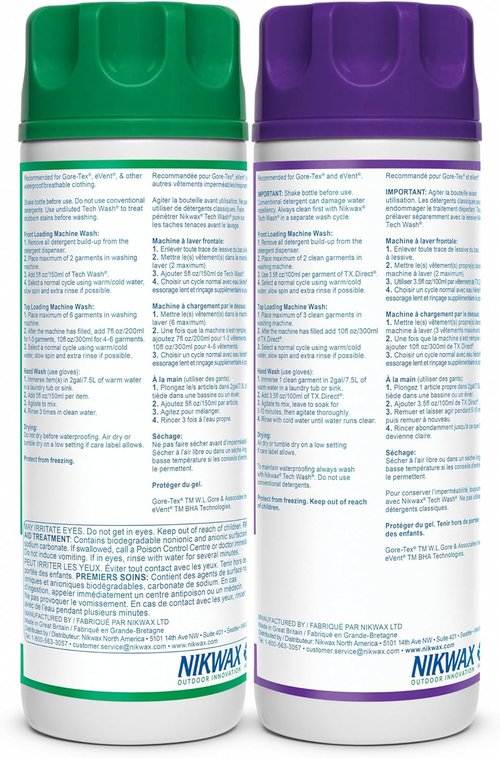 Nikwax Hardshell Cleaning & Waterproofing Duo-Pack | Essential Care for Outdoor Gear