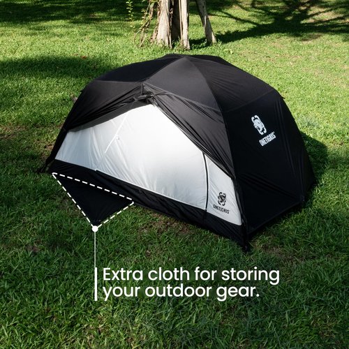 OneTigris Stella 2 Person Tent Footprint with Extra Vestibule Storage Cloth, 2 PersonTent Groundsheet 3000mm Waterproof Ratings