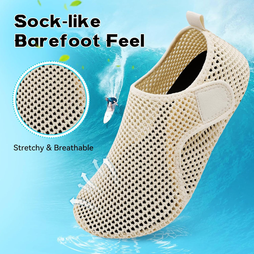 Scurtain Barefoot Water Shoes - Quick-Dry Aqua Socks for Beach & Swim | Unisex Summer Sandals