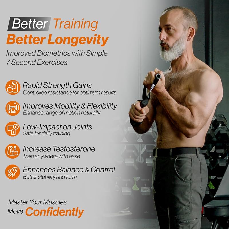 Bullworker ISO BOW Pro Isometric Exercise Equipment & Straps