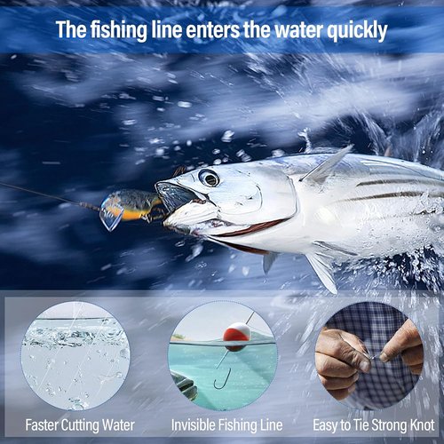 Acejoz Clear Fishing Wire - 656FT Strong Nylon String Supports 40 Pounds for Balloon Garland Decor