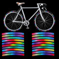 Bruislard 60 Pcs Tire Stickers for Car Wheel Reflective Decorative Strip Universal Wheel Rim Decal Night Safety Warning Anti-Scratch Stickers Exterior Accessories for Motorcycle Car Bike